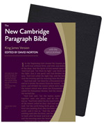 KJV New Cambridge Paragraph Bible with Apocrypha Personal Size - Black Calfskin KJ595TA - Image 2