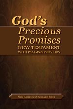 NASB Gods Precious Promises New Testament - Black Bonded Leather
