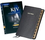 KJV Cambridge Concord Ref. Bible Black Calf Split Leather with Thumb Indexed Tabs KJ564:XRI