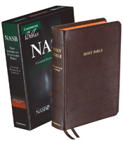 NASB Cambridge Clarion Reference Edition Bible - Brown Calfskin Leather NS485:X
