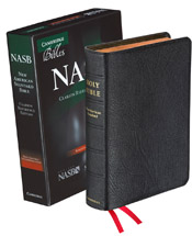 NASB Cambridge Clarion Reference Edition Bible - Black Goatskin Leather Edge-Lined NS486:XE