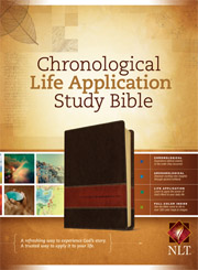 NLT Chronological Life Application Study Bible NLT - Brown/Tan TuTone