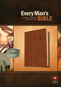 NLT Every Man's Bible: Deluxe Messenger Edition - LeatherLike Layered Brown - Image 2
