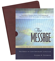 The Message Bible - Large Print(12.5) (Numbered Edition) - Burgundy LeatherLook - Image 2