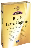 RVR 1960 Giant Print (14Pt) Black Bonded Leather Spanish Bible with Thumb Index Cutouts
