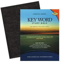 NASB Hebrew-Greek Key Word Study Bible, Black Genuine Leather