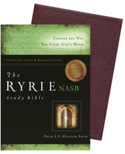 NASB The Ryrie Study Bible - Burgundy Bonded Leather