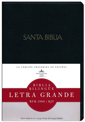 RVR 1960/KJV Large Print Bilingual Bible-Black Imitation Leather