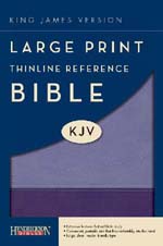 KJV Thinline Large Print (10 Pt.) Reference - Violet / Lilac Flexicover