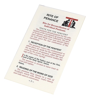 RITE OF PENANCE (Laminated Fold Out Card)