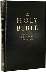 ESV Large Print (11pt.) Pew and Worship Bible, Black Hardcover