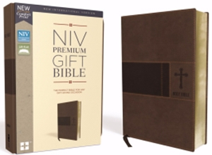 NIV Premium Gift Bible (Comfort Print) Brown Leathersoft