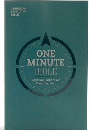 CSB One Minute Bible-Softcover Scripture Portions For Daily Devotion