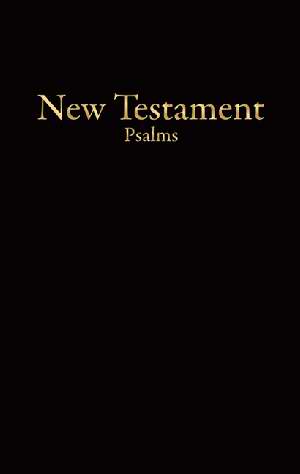 KJV Shirt Pocket NT+Ps. Bible Black Laminated Cover Paperback