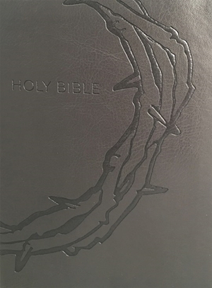 KJVER Sword Study Bible Giant Print Designer Charcoal Ultrasoft-Crown Of Thorns Indexed